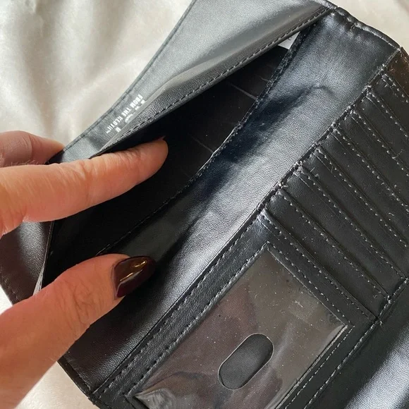 Kut from the Kloth Black and White Striped Wallet - Picture 9 of 10